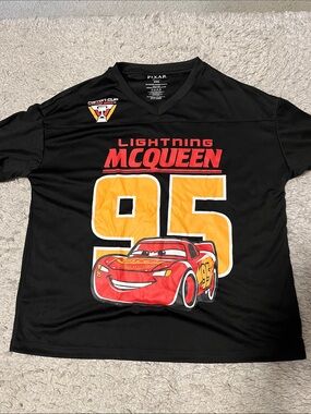 Lightning McQueen Black woman’s jersey style top